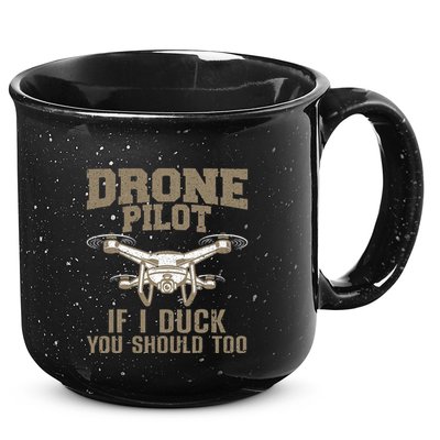Funny Drone Pilot Design For Drone Operator 15oz Campfire Ceramic Mug