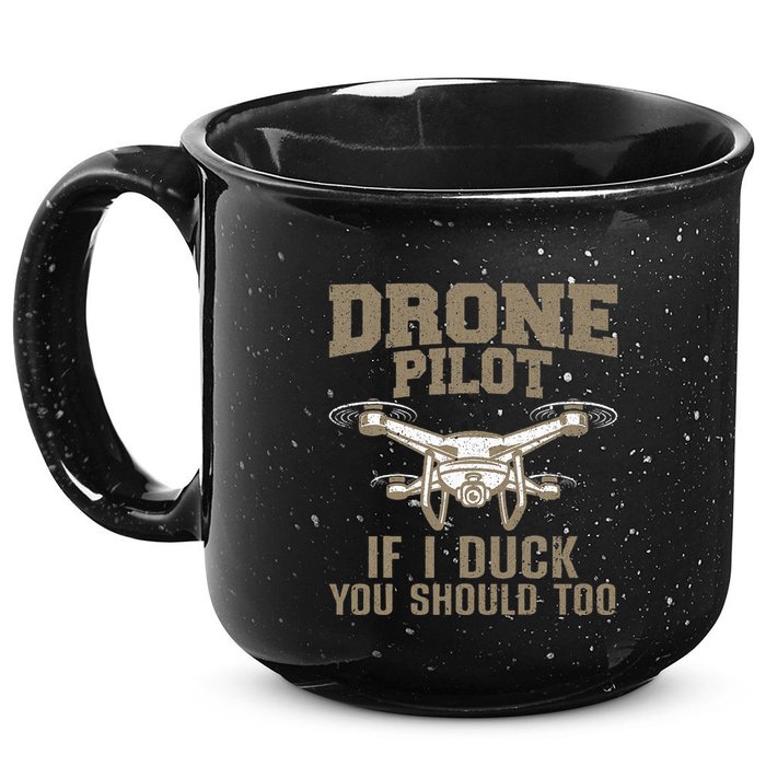 Funny Drone Pilot Design For Drone Operator 15oz Campfire Ceramic Mug