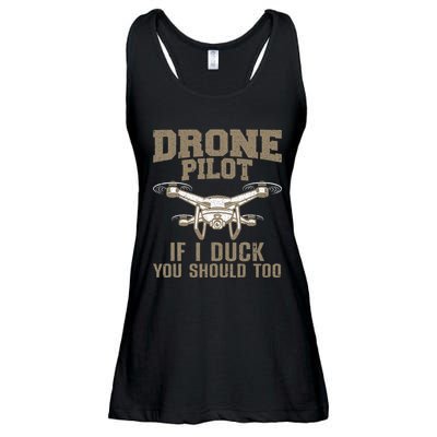 Funny Drone Pilot Design For Drone Operator Ladies Essential Flowy Tank