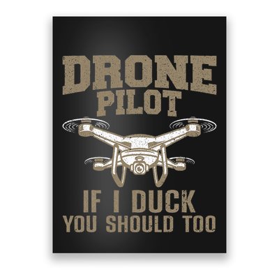 Funny Drone Pilot Design For Drone Operator Poster