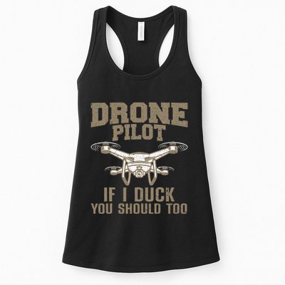 Funny Drone Pilot Design For Drone Operator Womens Tank Top