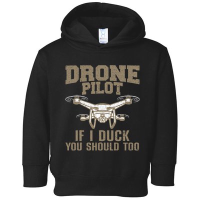Funny Drone Pilot Design For Drone Operator Toddler Hoodie
