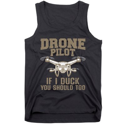 Funny Drone Pilot Design For Drone Operator Tank Top