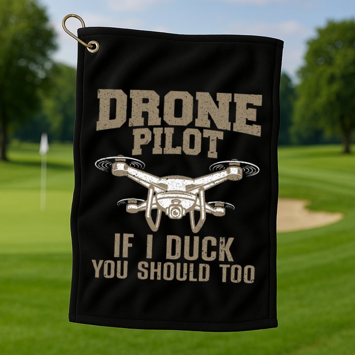 Funny Drone Pilot Design For Drone Operator Golf Towel