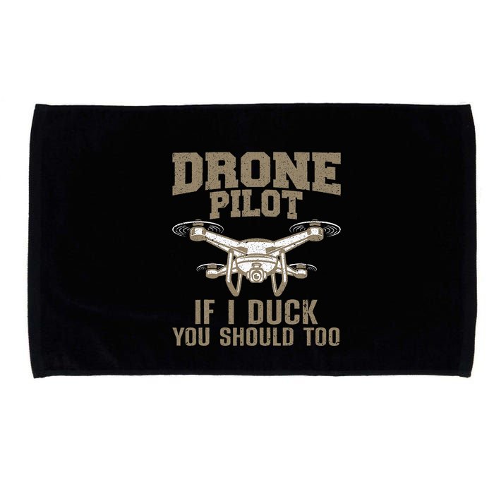 Funny Drone Pilot Design For Drone Operator Microfiber Hand Towel