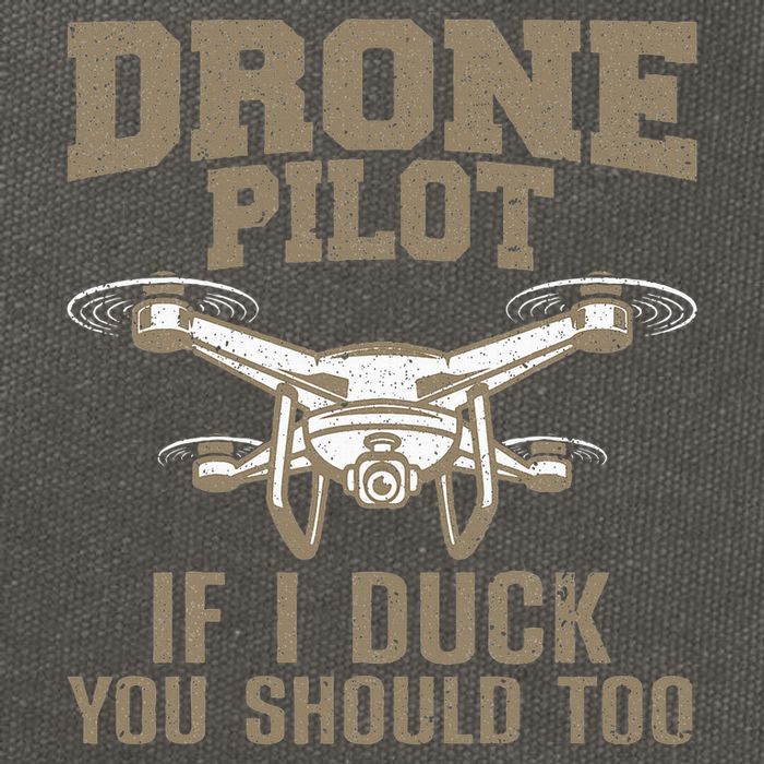 Funny Drone Pilot Design For Drone Operator Cotton Canvas Backpack