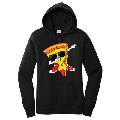 Funny Dabbing Pizza Slice Dance Pizza Lover Women's Pullover Hoodie