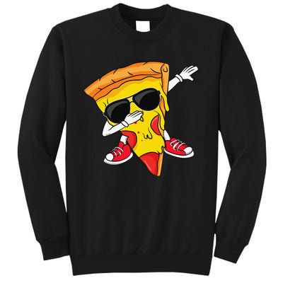 Funny Dabbing Pizza Slice Dance Pizza Lover Tall Sweatshirt