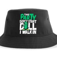 Funny Dill Pickle Lover The Party DonT Start Till I Walk In Sustainable Bucket Hat