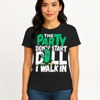 Funny Dill Pickle Lover The Party DonT Start Till I Walk In Womens T-Shirt