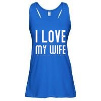 Funny Drone Pilot Husband Design I Love My Wife Drone Pilot Gift Ladies Essential Flowy Tank