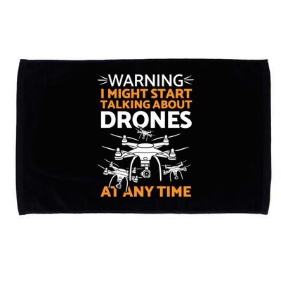 Funny Drone Pilot Cool Gift Microfiber Hand Towel