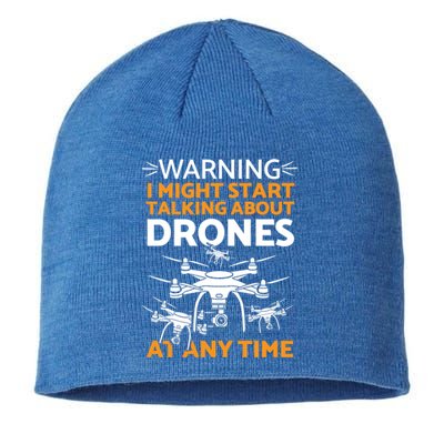 Funny Drone Pilot Cool Gift Sustainable Beanie