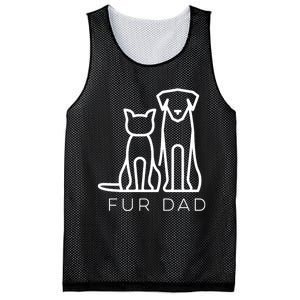 Fur Dad Pet Lover Cat Dog Dad Husband Funny Fathers Day Wife Mesh Reversible Basketball Jersey Tank