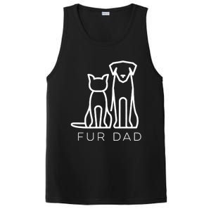 Fur Dad Pet Lover Cat Dog Dad Husband Funny Fathers Day Wife PosiCharge Competitor Tank