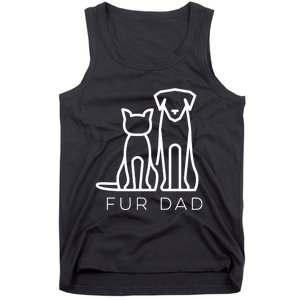 Fur Dad Pet Lover Cat Dog Dad Husband Funny Fathers Day Wife Tank Top