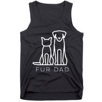 Fur Dad Pet Lover Cat Dog Dad Husband Funny Fathers Day Wife Tank Top