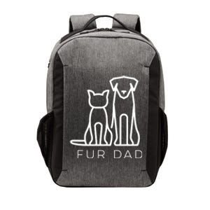 Fur Dad Pet Lover Cat Dog Dad Husband Funny Fathers Day Wife Vector Backpack