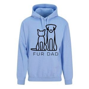 Fur Dad Pet Lover Cat Dog Dad Husband Funny Fathers Day Wife Unisex Surf Hoodie