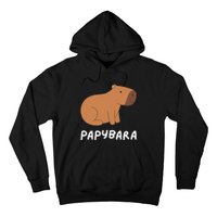 FatherS Day Papybara Funny Capybara For Dads Hoodie