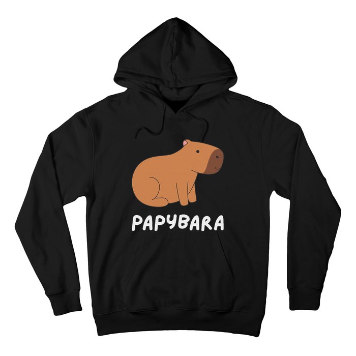 FatherS Day Papybara Funny Capybara For Dads Hoodie