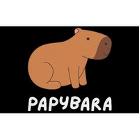 FatherS Day Papybara Funny Capybara For Dads Bumper Sticker