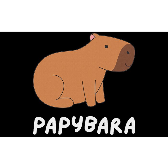 FatherS Day Papybara Funny Capybara For Dads Bumper Sticker