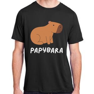 FatherS Day Papybara Funny Capybara For Dads Adult ChromaSoft Performance T-Shirt