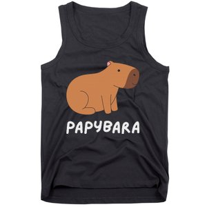 FatherS Day Papybara Funny Capybara For Dads Tank Top