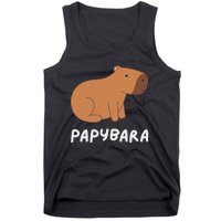 FatherS Day Papybara Funny Capybara For Dads Tank Top