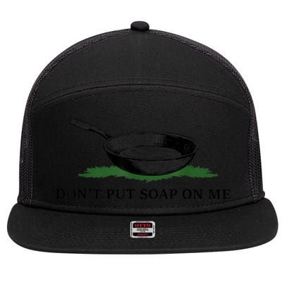 Funny Don’t Put Soap On Me Apparel 7 Panel Mesh Trucker Snapback Hat