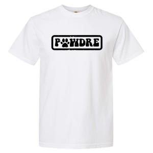 Fathers Day Pawdre Dog Cat Paw Dad Funny Fur Papa Daddy Garment-Dyed Heavyweight T-Shirt