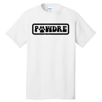 Fathers Day Pawdre Dog Cat Paw Dad Funny Fur Papa Daddy Tall T-Shirt