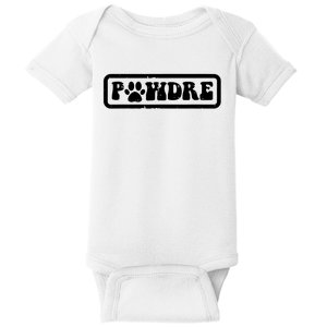 Fathers Day Pawdre Dog Cat Paw Dad Funny Fur Papa Daddy Baby Bodysuit