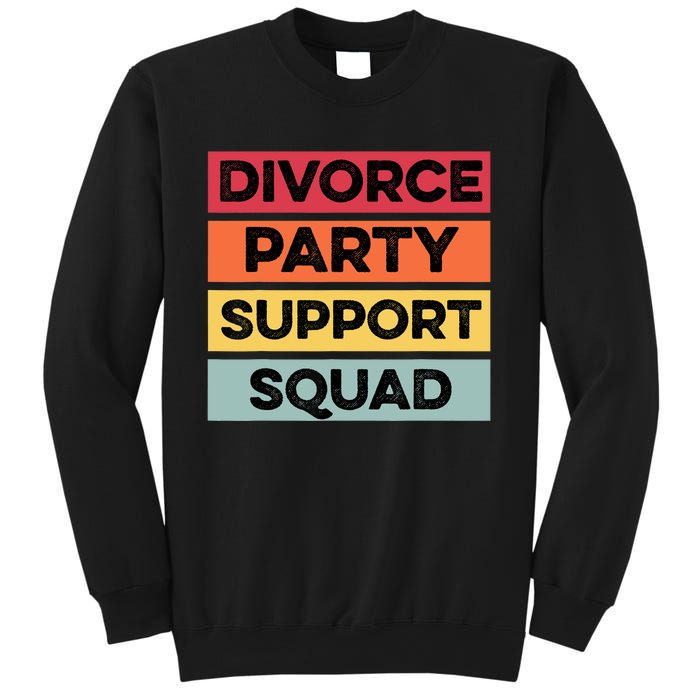 Funny Divorce Party Support Squad Celebration Sweatshirt