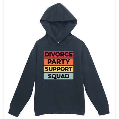 Funny Divorce Party Support Squad Celebration Urban Pullover Hoodie