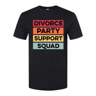 Funny Divorce Party Support Squad Celebration Softstyle CVC T-Shirt