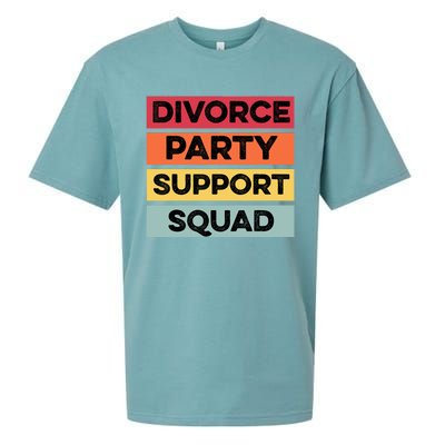 Funny Divorce Party Support Squad Celebration Sueded Cloud Jersey T-Shirt