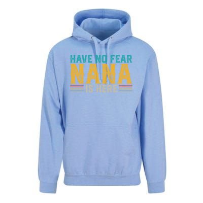 Fathers Day Papa Retro Vintage Have No Fear Nana Is Here Gift Unisex Surf Hoodie