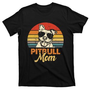 Funny Dog Pitbull Mom Pittie Mom Mother's Day T-Shirt