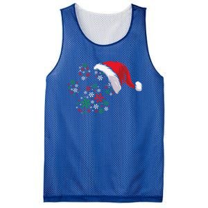 Funny Dog Paw Santa Hat Christmas Puppy Dog Lover Cool Gift Mesh Reversible Basketball Jersey Tank