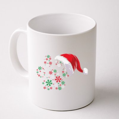 Funny Dog Paw Santa Hat Christmas Puppy Dog Lover Cool Gift Coffee Mug