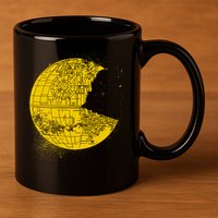 Funny Death Pac 11oz C Handle Ceramic Mug