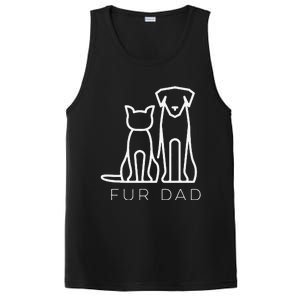 Fur Dad Pet Lover Cat Dog Dad Husband Funny Fathers Day Wife PosiCharge Competitor Tank