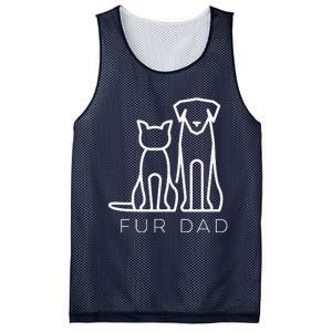 Fur Dad Pet Lover Cat Dog Dad Husband Funny Fathers Day Wife Mesh Reversible Basketball Jersey Tank