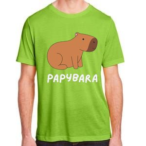 FatherS Day Papybara Funny Capybara For Dads Adult ChromaSoft Performance T-Shirt