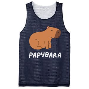 FatherS Day Papybara Funny Capybara For Dads Mesh Reversible Basketball Jersey Tank