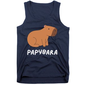 FatherS Day Papybara Funny Capybara For Dads Tank Top