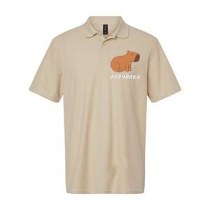 FatherS Day Papybara Funny Capybara For Dads Softstyle Adult Sport Polo