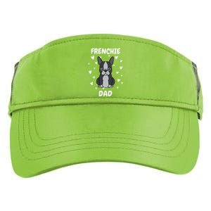 Frenchie Dad Papa Daddy Pa Father For Father’s Day Adult Drive Performance Visor